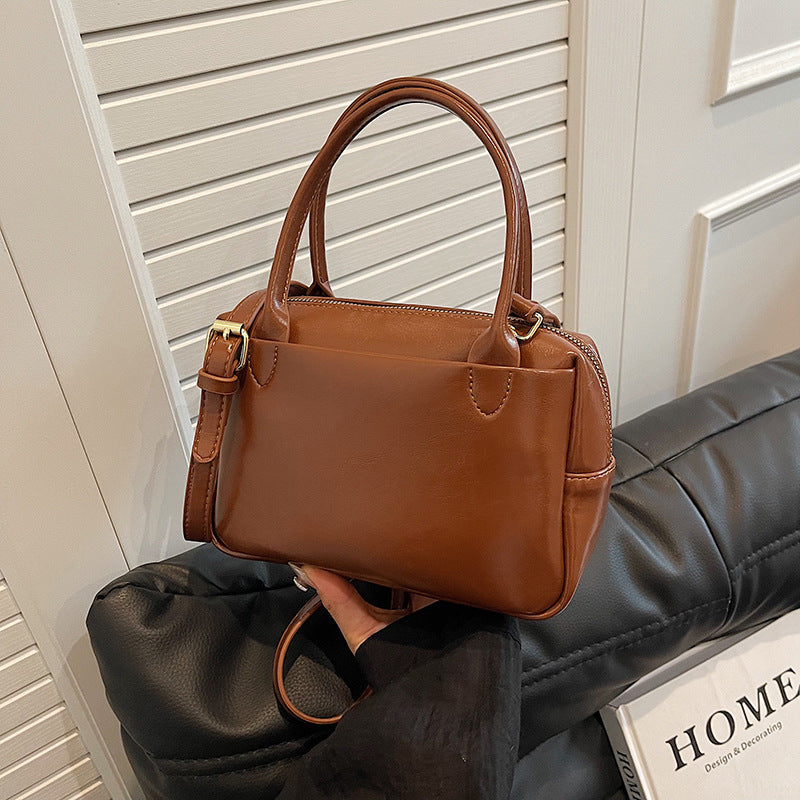 Luxuriöse Strukturierte Leder-Handtasche Brehn