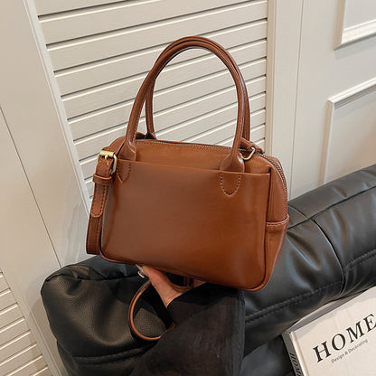 Luxuriöse Strukturierte Leder-Handtasche Brehn