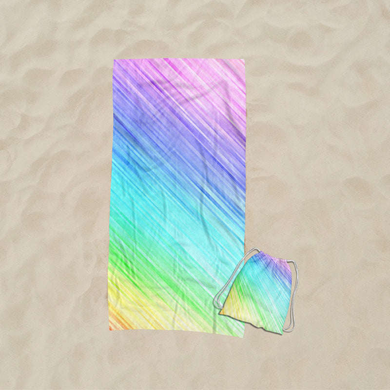 Strandtuch mit kunstvollem Wellendesign Brehn