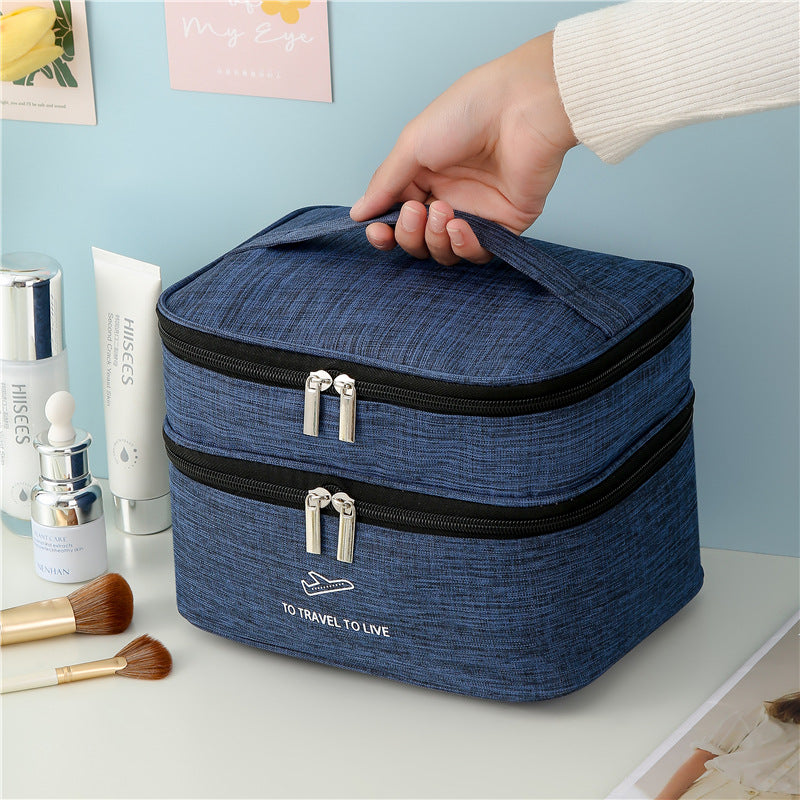 Dual-Layer Reise kosmetischeOrganizer Brehn