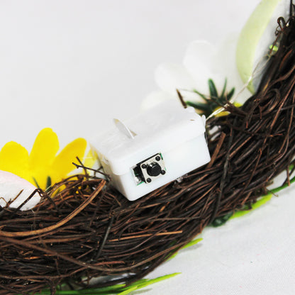 Dekorativer floraler Osterkranz Brehn