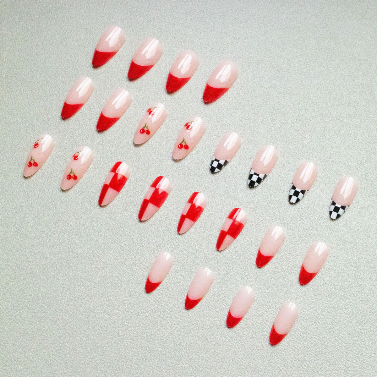 Kreatives Kirschmuster Nagelkunstset