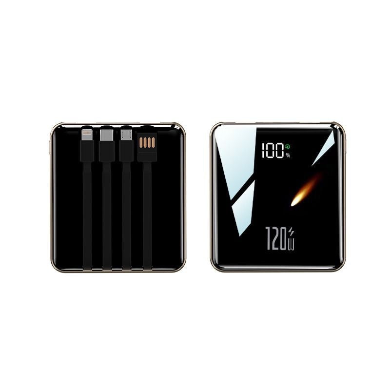 Tragbare Powerbank mit integriertem Multifunktionskabel Brehn