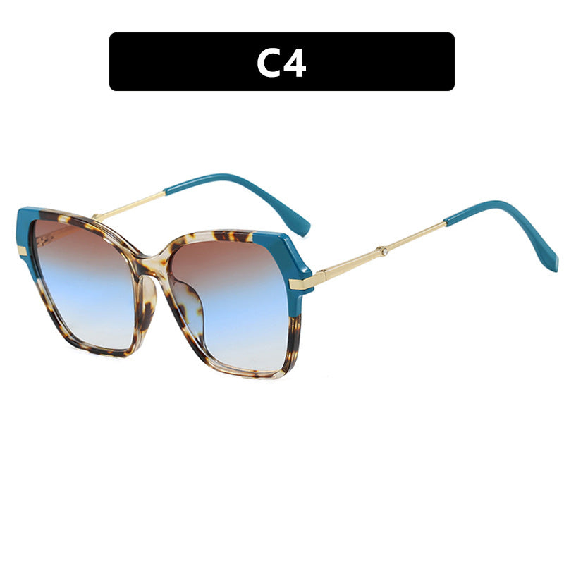 Damen quadratische Sonnenbrille mit elegantem Metallrahmen und schützendem UV-Filter Brehn
