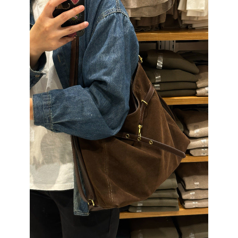 Elegante Wildleder Tote Bag Brehn