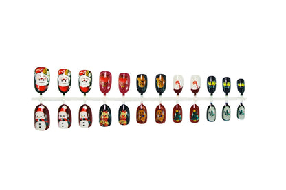 Kunstnagelset mit festlichen Weihnachtsmotiven Brehn 1787561395