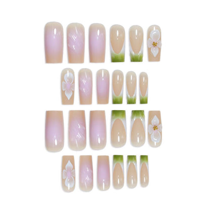 3D Floral Nail Art Extensions Brehn