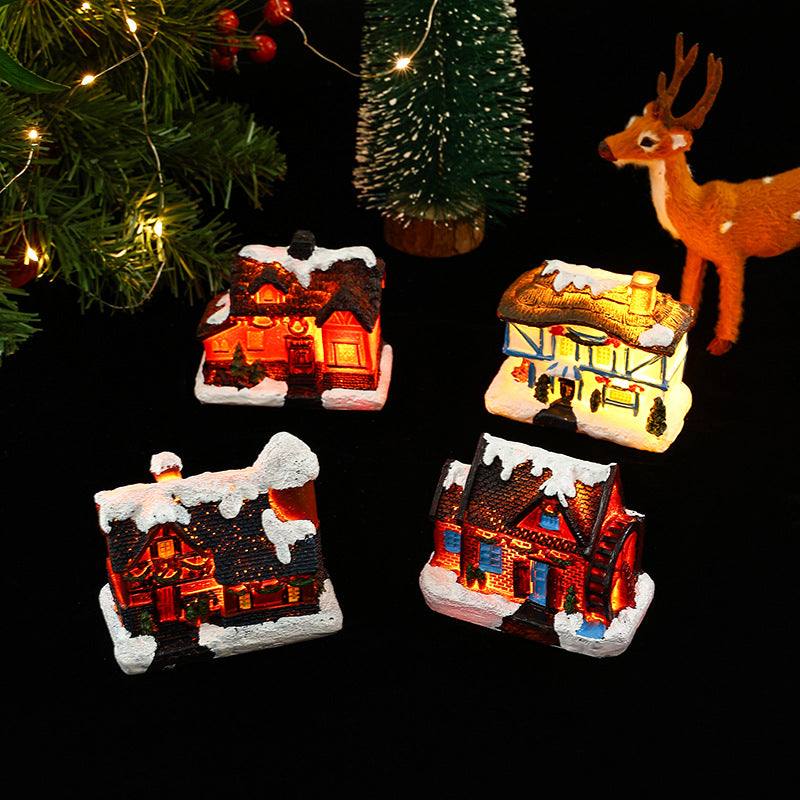Nostalgische Weihnachtsdorf-Haus-Dekoration Brehn