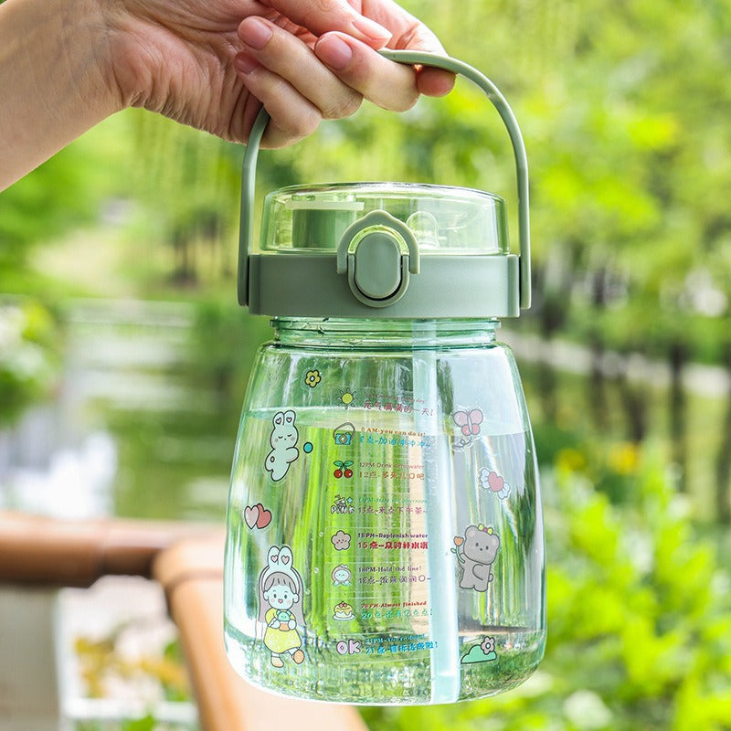 Damen Motivierte Trinkflasche Brehn