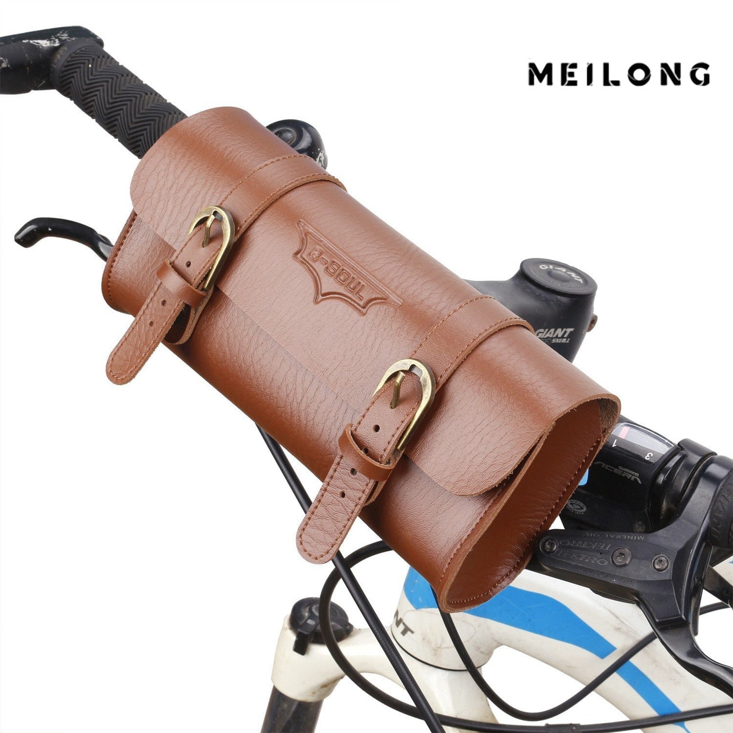 Vintage Leder Werkzeugrolle Fahrrad Lenker Tasche Brehn