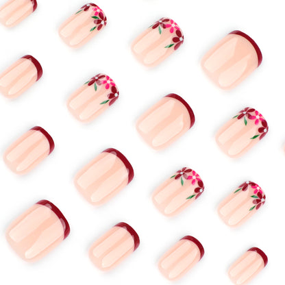 Kunstvolle Nagelgestaltung mit Blumen- und Farbverlaufseffekten Brehn