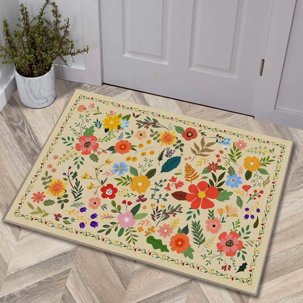Luxuriöse Floral Design Badmatte Brehn