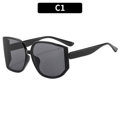 Moderne geometrische übergroße Sonnenbrille