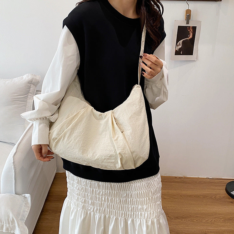 WoStylish Schlabberiger Hobo Bag Brehn