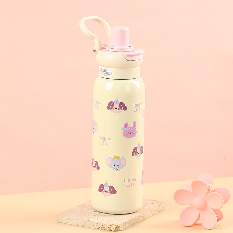 Damen Kinderfreundliche Edelstahl-Trinkflasche Brehn
