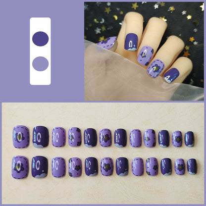 Artistic Floral Press-On Nagel Set  1791804112