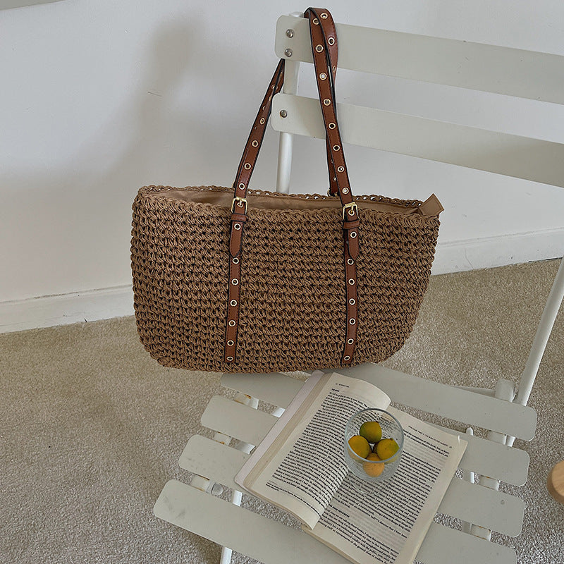 Damen Modische Handtasche mit modernem Flechtdesign Brehn