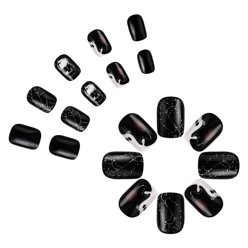 Halloween-Themen Dekorative Press-On Nagelkunst Set Brehn
