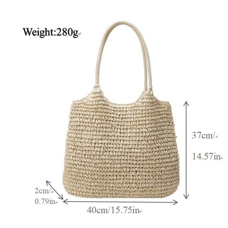 Handtasche Aus Natürlichem Geflecht Brehn