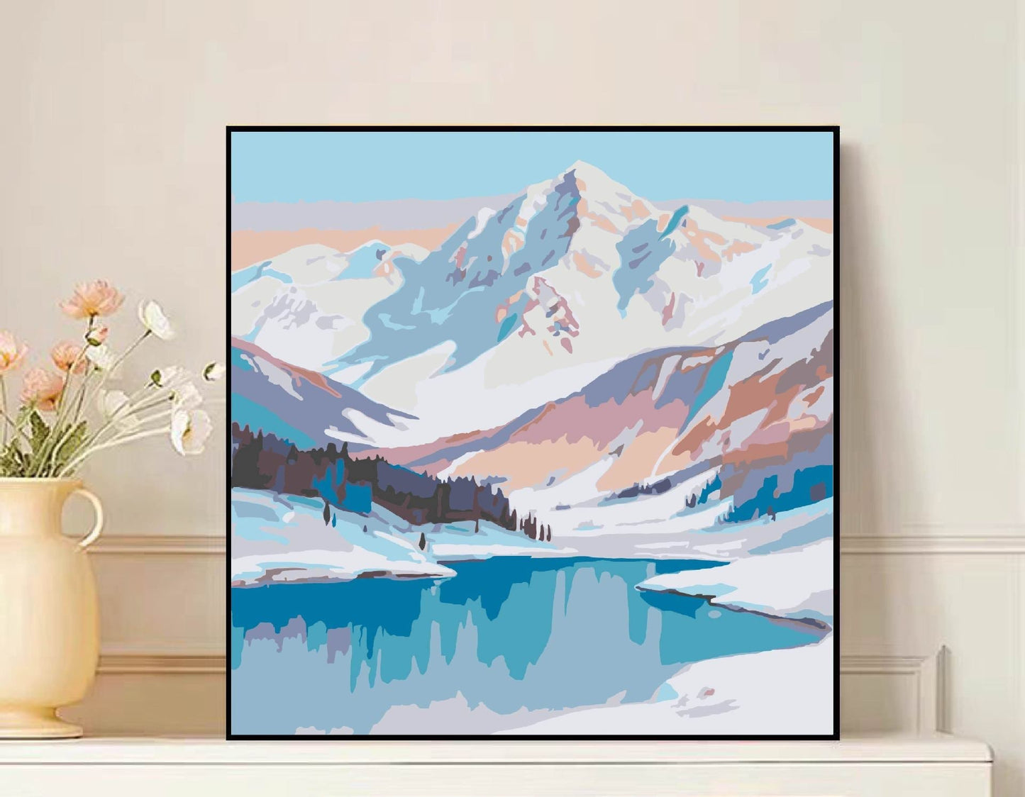 Scenic Mountain Landscape Leinwandkunst Brehn