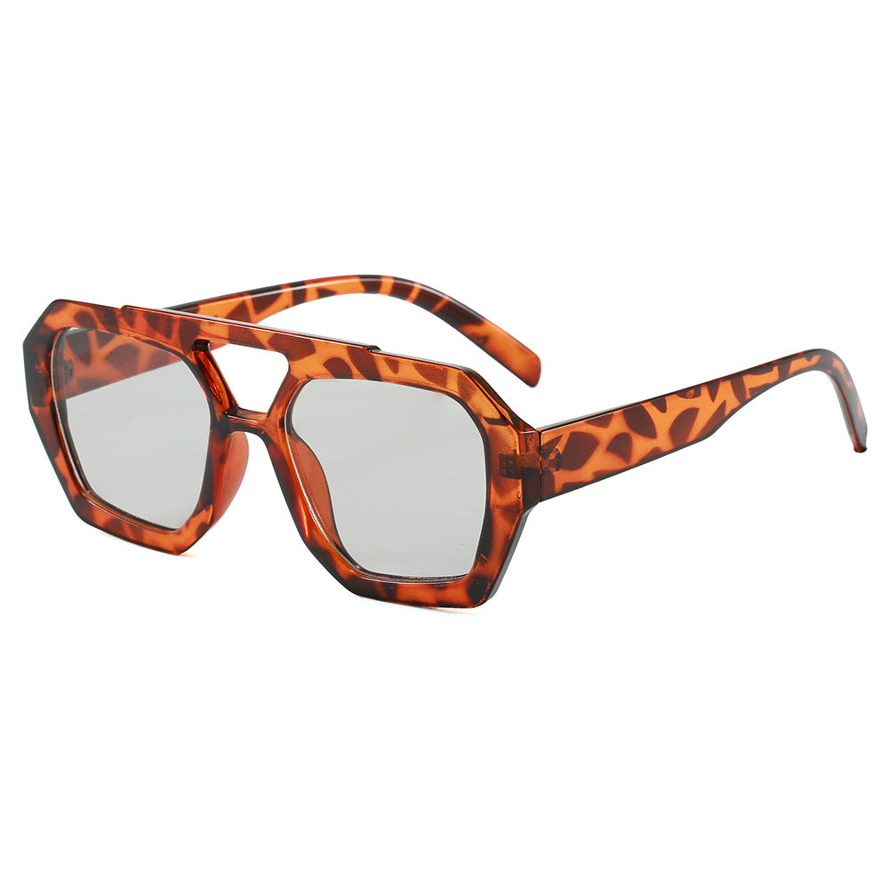 Damen geometrische Sonnenbrille im extravaganten Design Brehn