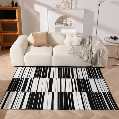 Moderner flachgewebter Wohnzimmer-Teppich mit abstraktem geometrischem Design Brehn