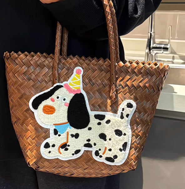 Verspielte Bast Handtasche Brehn