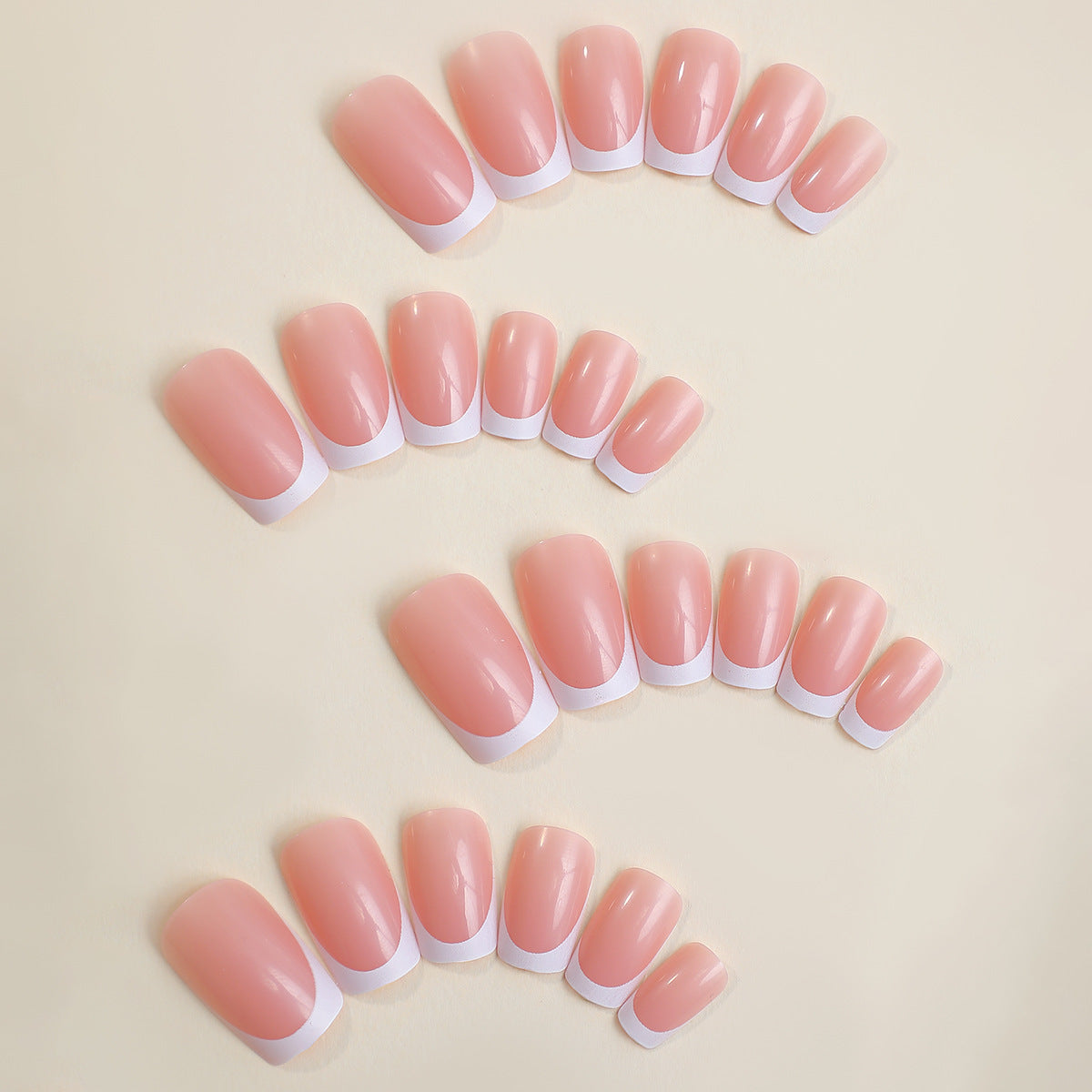 Press-On French Tip Nagelset Brehn