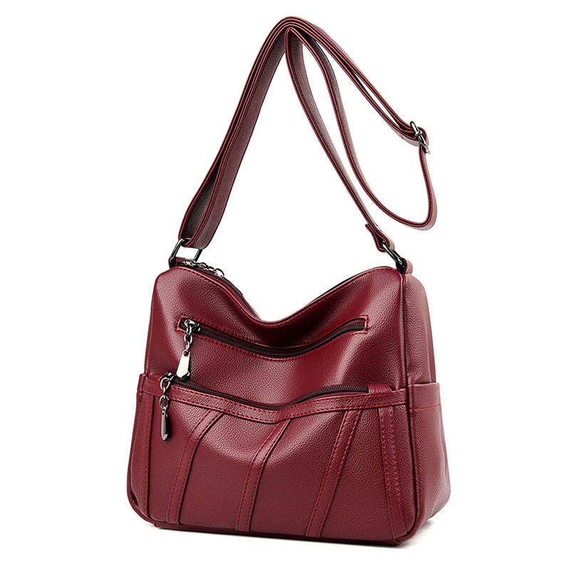 Elegante Schultertasche mit Reißverschlussdetails Brehn