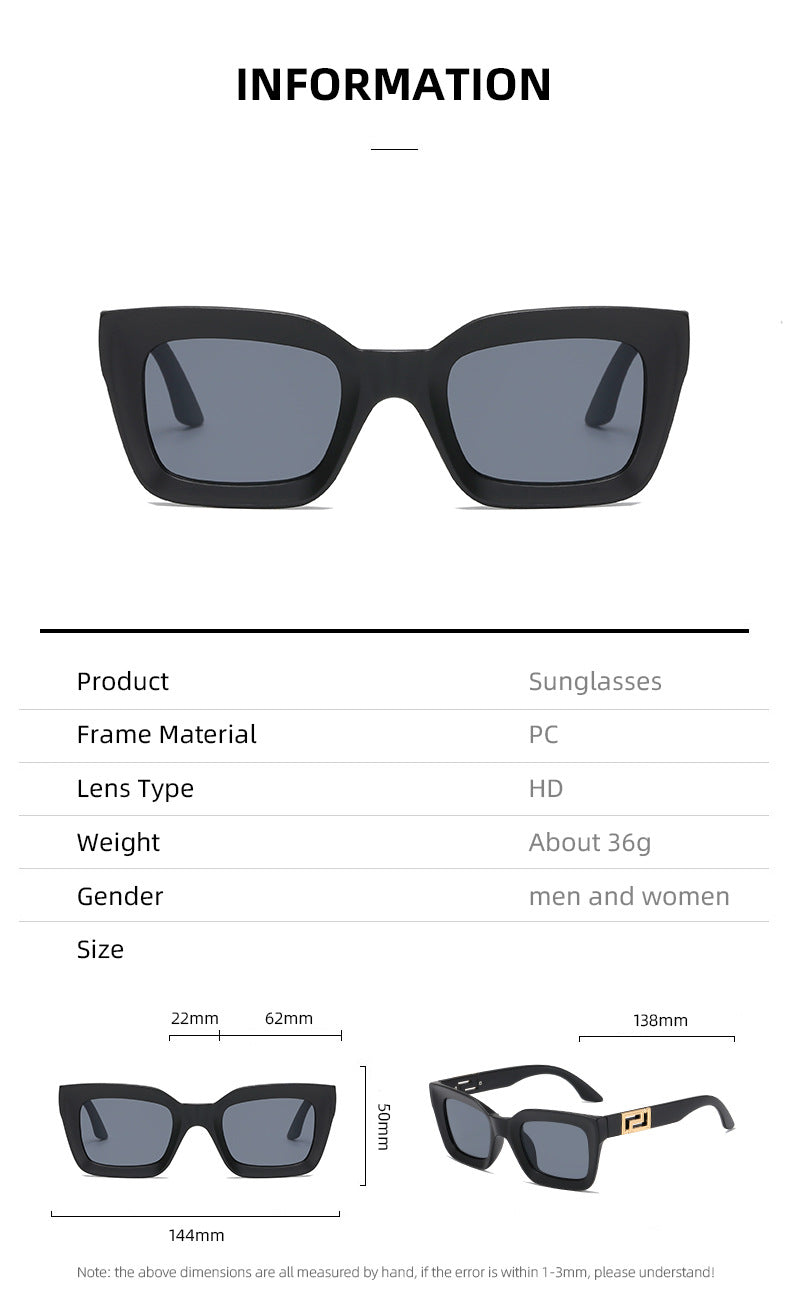 Damen Quadratische Sonnenbrille mit luxuriösem Design Brehn