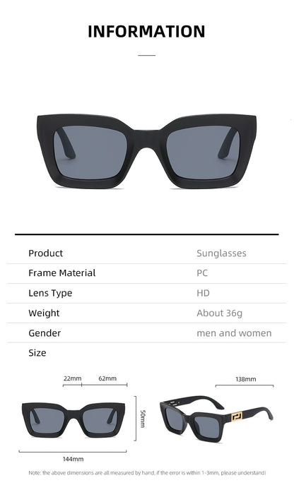 Damen Quadratische Sonnenbrille mit luxuriösem Design Brehn