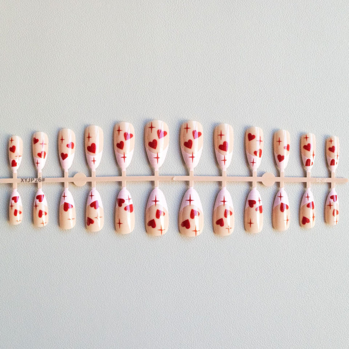 Herz-Motiv Acryl Nagelkunst Set