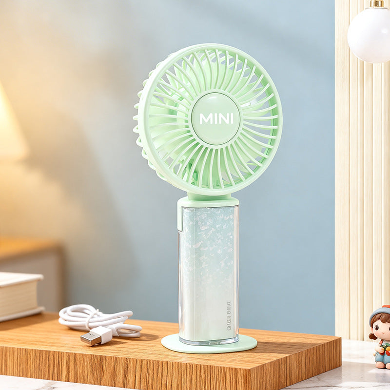 Damen Tragbarer Mini-Ventilator mit USB-Ladefunktion und flexibler Neigung Brehn