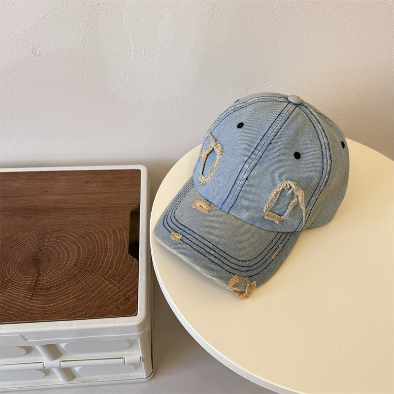 Herren Zerschlissene Denim Baseballmütze Brehn 1783921899