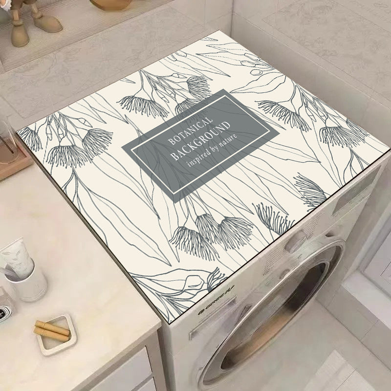 Vintage Floral Decorative Laundry Mat Brehn