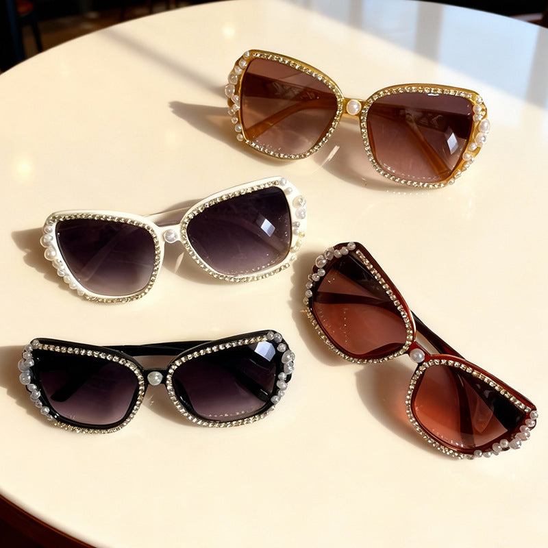 Verschnörkelte Katzenaugen-Sonnenbrille Brehn