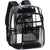 Transparente Schultasche mit Atmungsaktiven Mesh-Taschen Brehn
