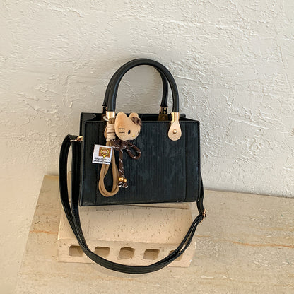 Elegante Texturierte Handtasche Schultertasche