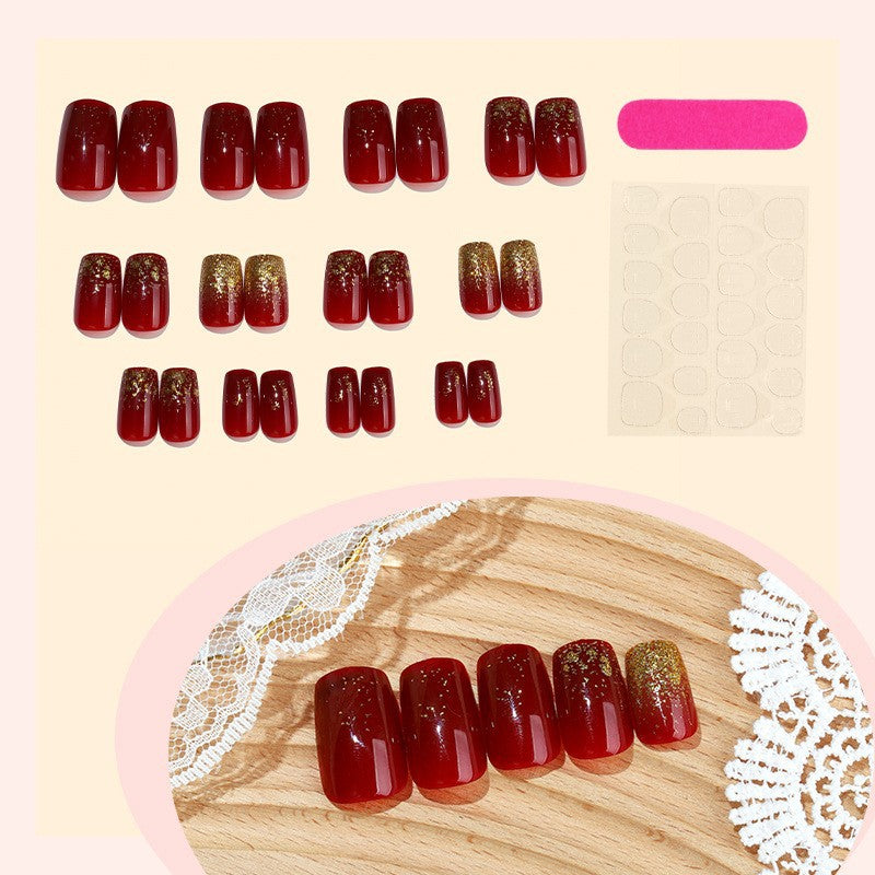 Gradient Style Press-On Nails mit Schließset Brehn