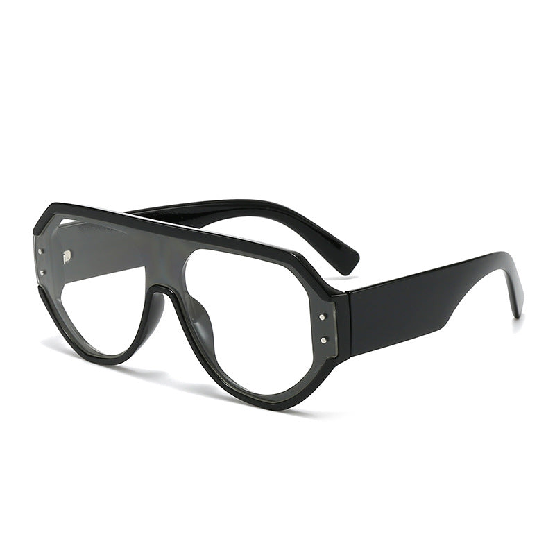 Damen modische oversized Sonnenbrille mit breitem Rahmen Brehn