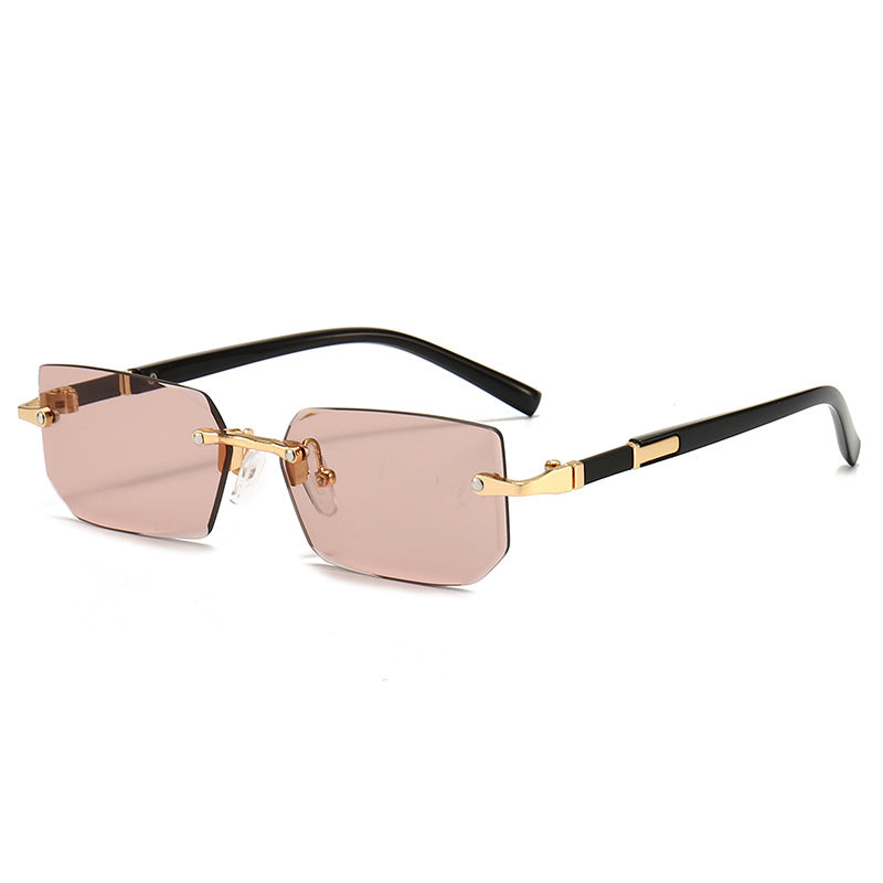 Damen elegante und modische Sonnenbrille mit transparentem Rahmen Brehn