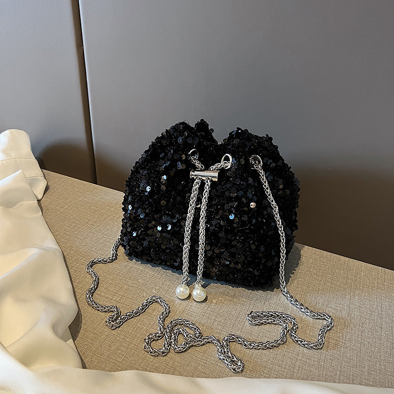 Pailletten Mini Abendtasche