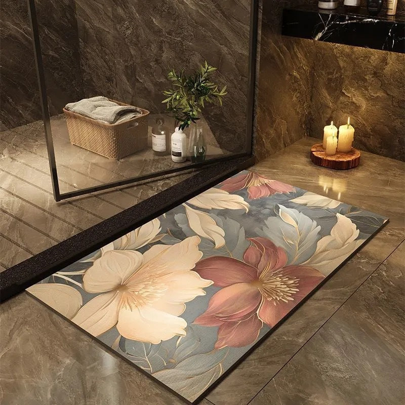 Moderne geometrische Badmatte Brehn
