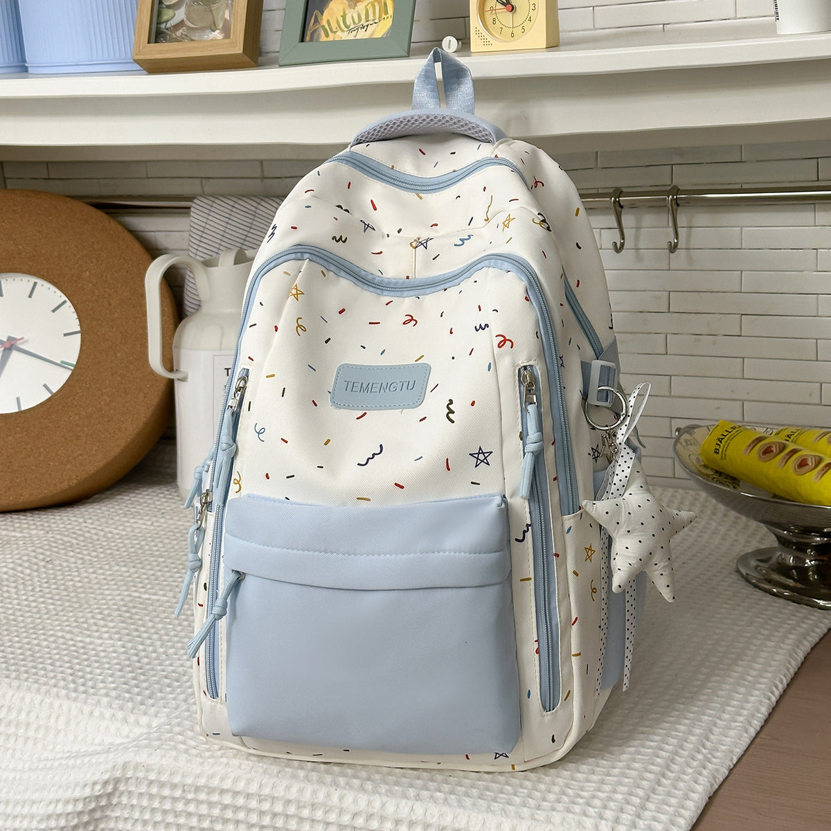 Trendy Dekorative Gemusterte Rucksack Brehn