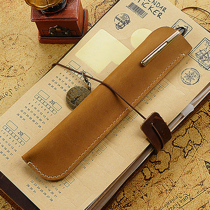 Leder Bleistift Rolltasche