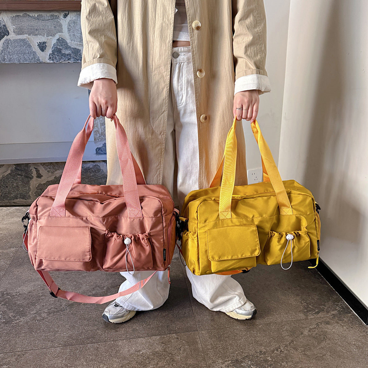 Vielseitige Mehrfachtaschen Tragetasche Duffel Bag Brehn