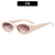 Elegante ovale Rahmen Sonnenbrille