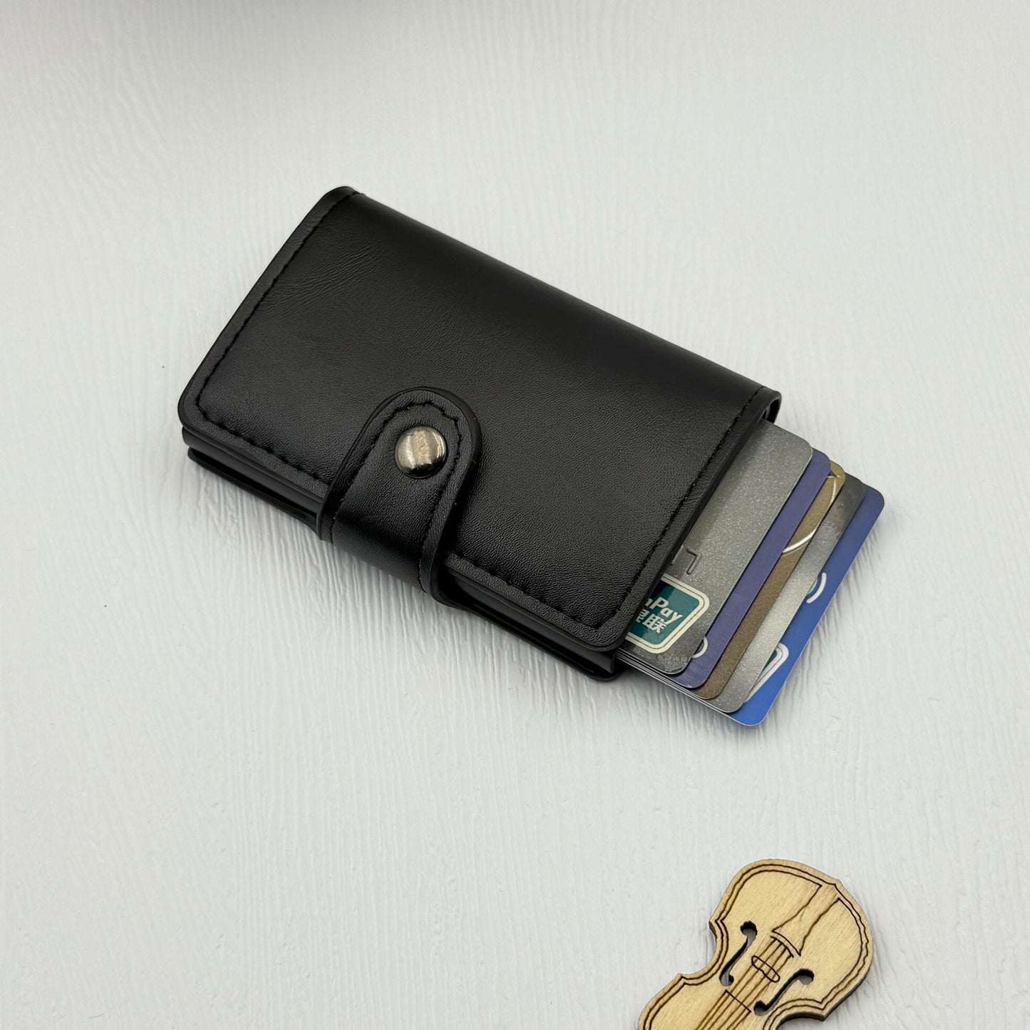 RFID-Blockierende Lederkartenbörse
