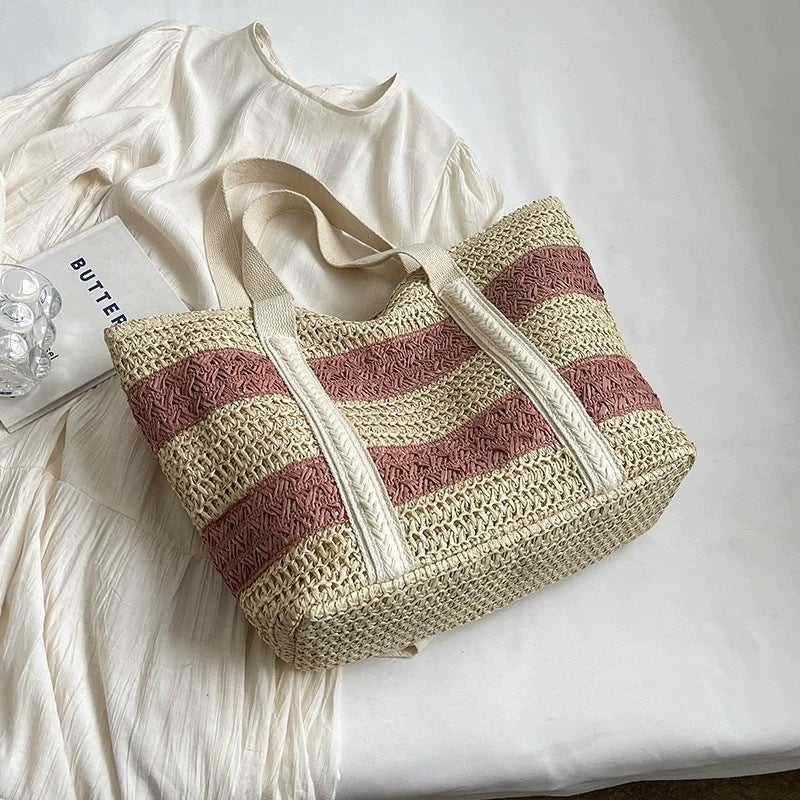Strandtasche Aus Nachhaltigem Naturmaterial mit Strukturiertem Design Brehn