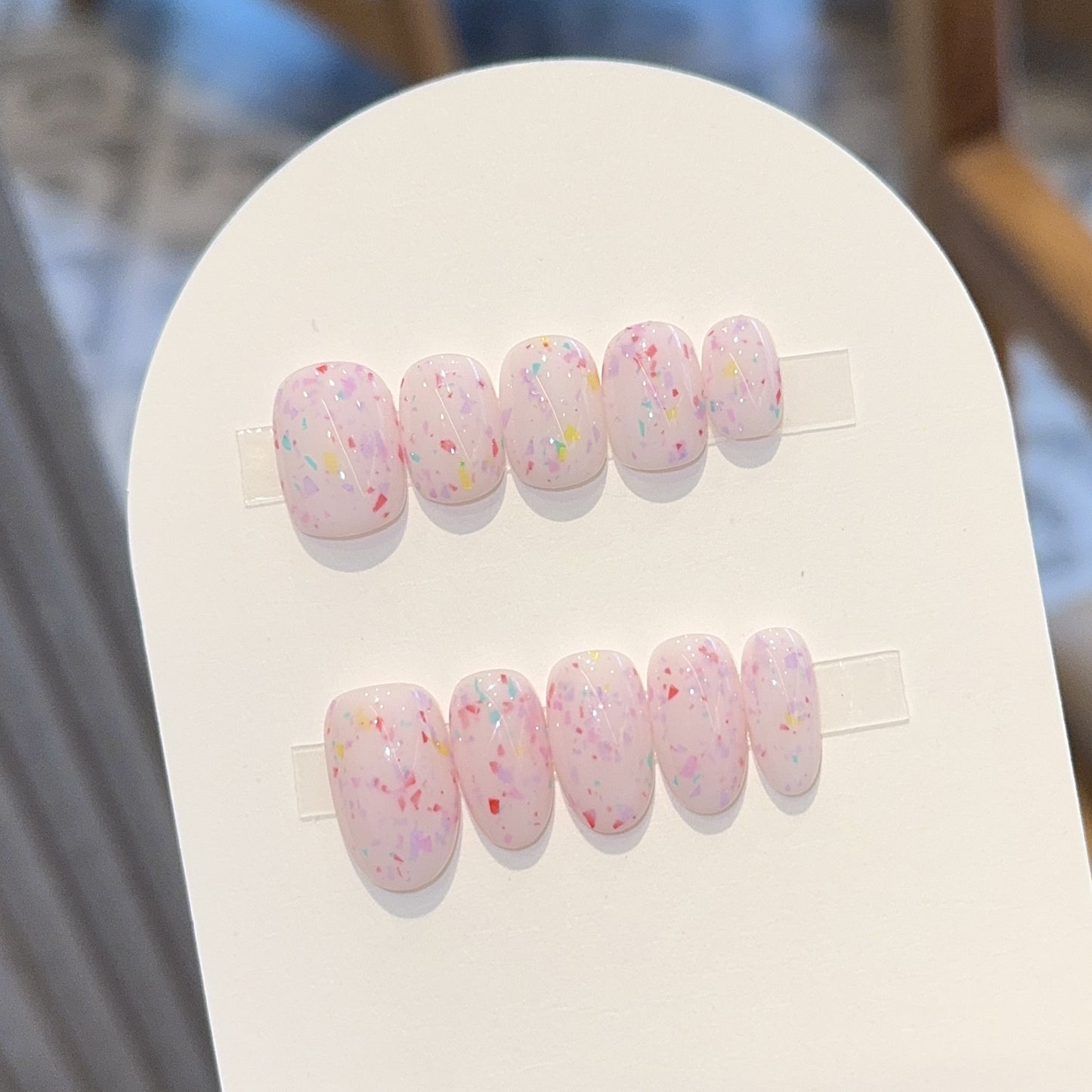 Kunstnagelset mit Funkelnden Akzenten Brehn